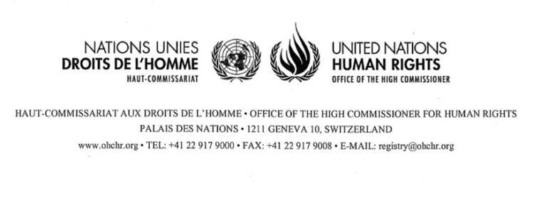 Brevhuvud Office of the High Commissioner Human Rights United Nations